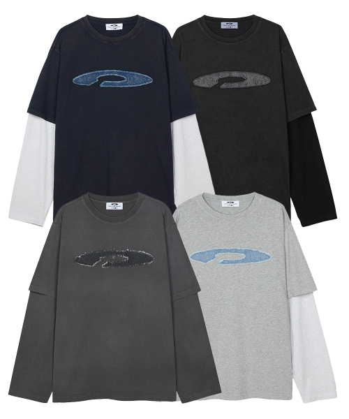 Double Layer Applique Long Sleeve_4 Color