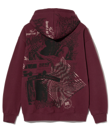 SPREAD IT OUT HOODIE - BURGUNDY