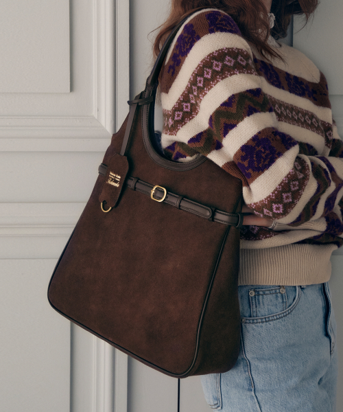 로라로라(ROLAROLA) SUEDE HOBO BAG BROWN - 사이즈 & 후기 | 무신사