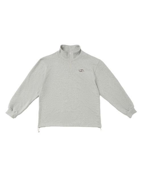 ADCORE HALF ZIP-UP_[Melange Gray]
