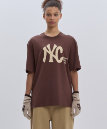 NYC SHORT SLEEVE T-SHIRT BROWN