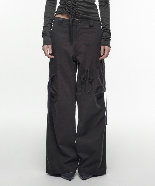 나체(NACHE) STRAP CARGO PANTS (UNISEX) CHARCOAL - 사이즈 & 후기
