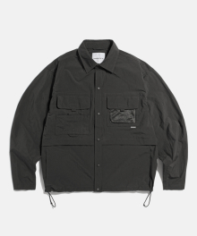 Multi Pocket Angler Shirt Ink Black