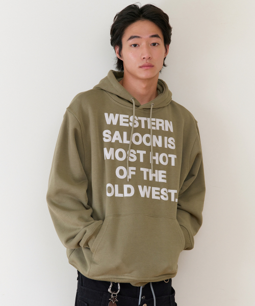 TYPO HOODIE KHAKI