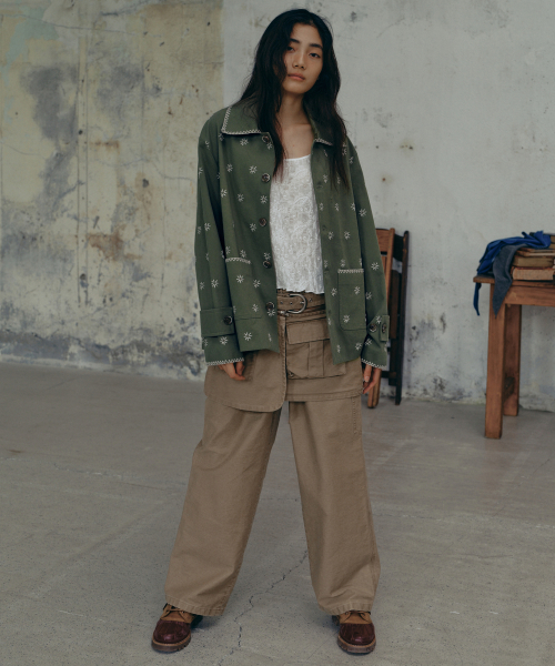 ★FRITUR★ Carpenter Work Pants Beige_F243PT03 프리터(FRITUR) Carpenter Work Pants Beige_F243PT03 - 사이즈