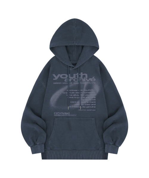Худи оверсайз Youth Archive Pigment Symbol - DARK NAVY
