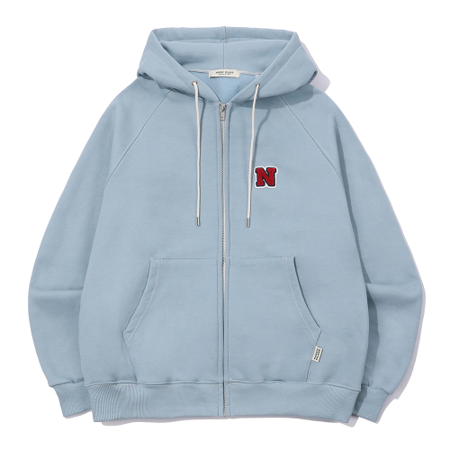 Худи на молнии DW с логотипом - Pale Blue