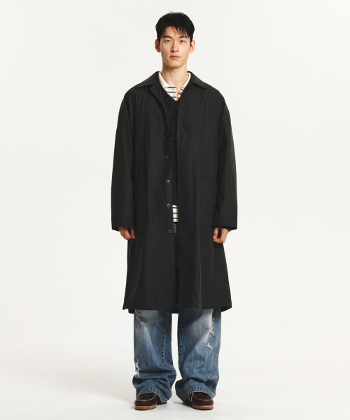 Lightweight Long Coat(dark khaki)