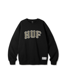 APPLIQUE ARCH LOGO CREWNECK [BLACK]