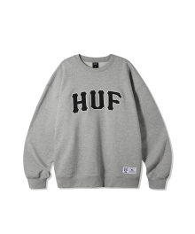 APPLIQUE ARCH LOGO CREWNECK [MELANGE GRAY]