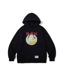 HUF SANDWICH HOODIE [BLACK]