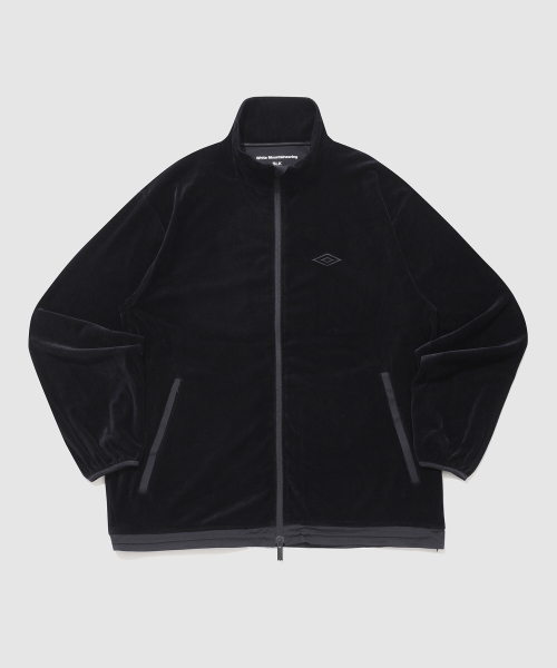 UMB X White Mountaineering велюровая трек-куртка — Black (UP311CFT89)