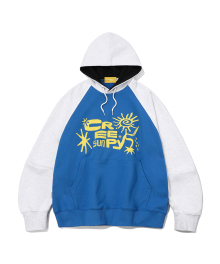 Creepy Sun Hood T-shirt(BLUE)