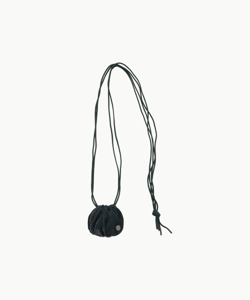 VELVET MICRO BAG_DARK GREEN