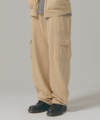 엘엠씨(LMC) WASHED OG APPLIQUE CARGO SWEAT PANTS beige 상품 이미지