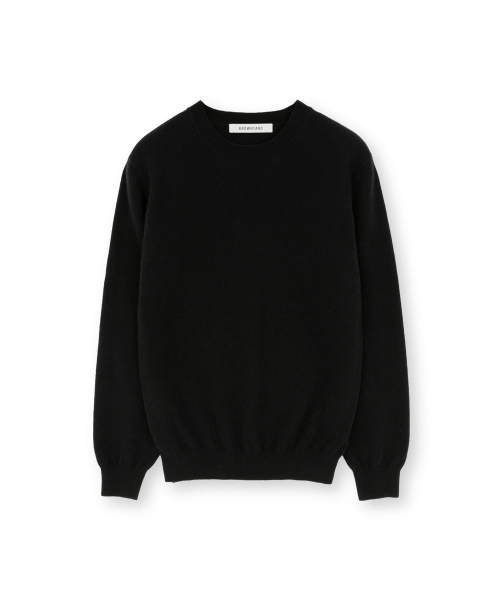 W Extra Super Fine Crewneck Knit, Black