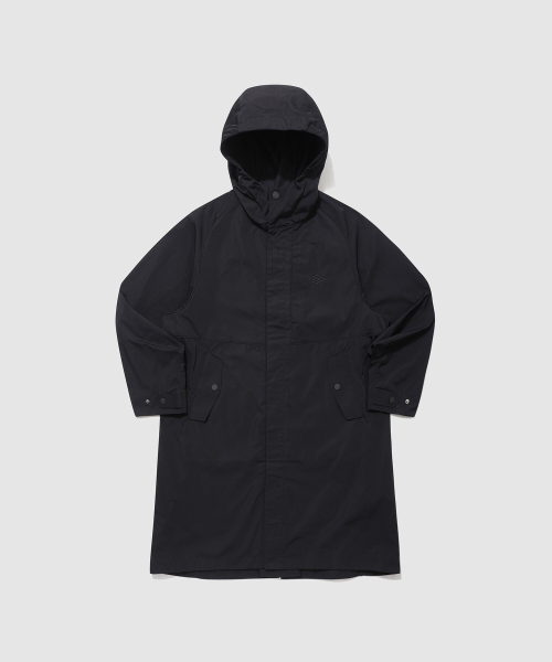 Тканое пальто UMB X White Mountaineering черное (UP311CJK89)
