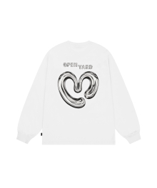 METAL HEART LONG SLEEVE - WHITE