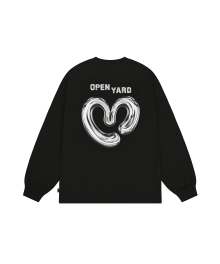 METAL HEART LONG SLEEVE - BLACK