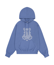 WORDY LOGO ODOLLY HOODIE - CORNFLOWER BLUE