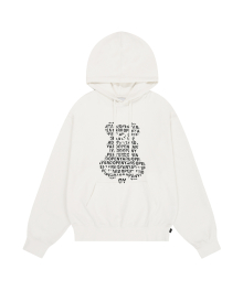 WORDY LOGO ODOLLY HOODIE - WHITE