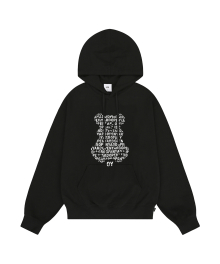 WORDY LOGO ODOLLY HOODIE - BLACK