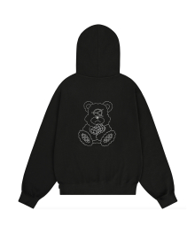 CUBE ODOLLY LINESTONE HOODIE - BLACK