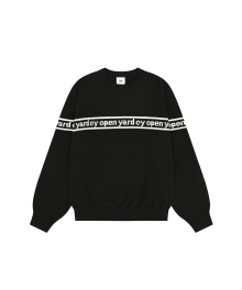 OPYD LINE LOGO KNIT - BLACK