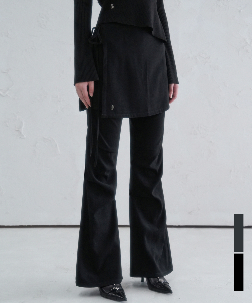 パンツ AVANDRESS Wrap Layered Pants 2COL 어반드레스(AVANDRESS) Wrap Layered Pants - 2COL - 사이즈