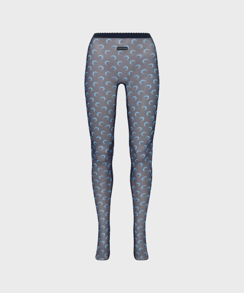 (W) Сетчатые колготки с лунным принтом MOON PRINTED MESH TIGHTS NAVY