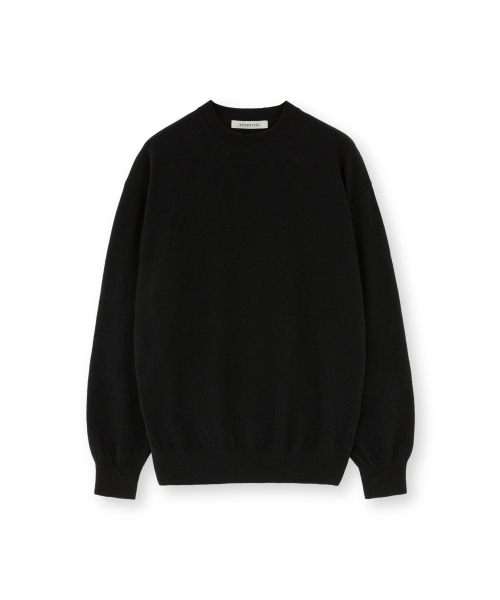 Extra Super Fine Crewneck Knit, Black