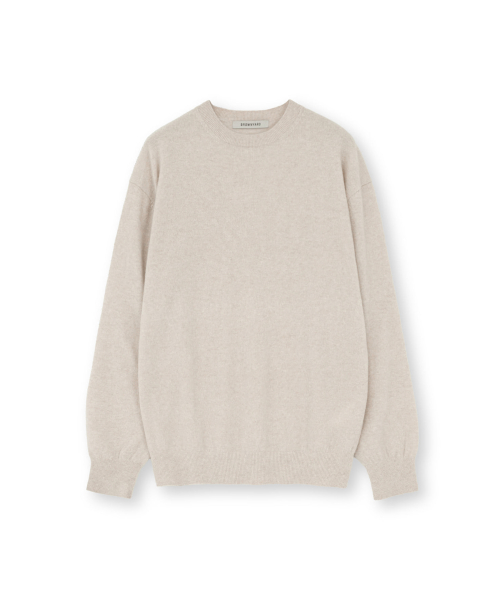 Extra Super Fine Crewneck Knit, Beige