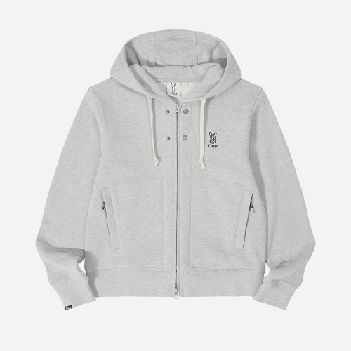 디오디() 챔프 집업 후드 자켓(우먼) - MELANGE GREY 상품 이미지