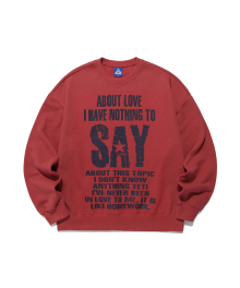 SAY SWEATSHIRTS_RED(IK2EFMM443A)