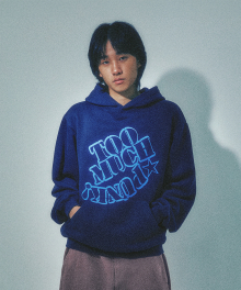 TOO MUCH PUNK HOODIE_NAVY(IK2EFMM411A)