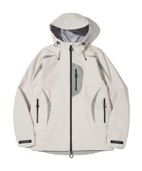 3LAYER NUT HOOD SHELL куртка_WHITE_WOL094