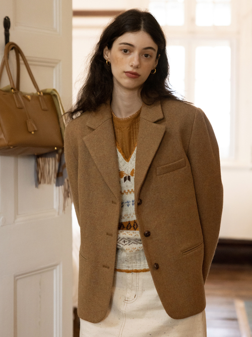 LENINA FELICIA classic wool jacket_camel-모바일 11번가 LENINA FELICIA classic wool jacket_camel-모바일 11번가