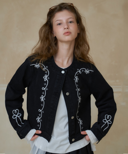 NEEDLEWORK WESTERN DENIM куртка BLACK
