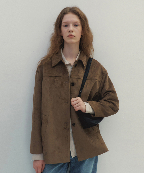 Modern Suede Half куртка (Brown)
