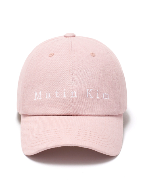 帽子 Matin Kim LETTERING WASHED BALL CAP MUSINSA公式 | MATIN KIM LETTERING WASHED BALL CAP IN BROWN