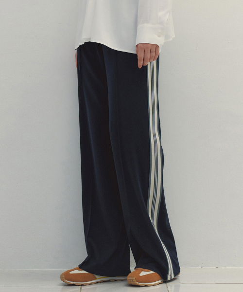 Wide трикотаж Track Pants (Navy)