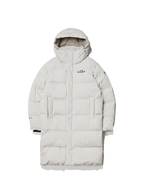 STELOL S UNI длинный пуховик Windstopper_OATMEAL GREY