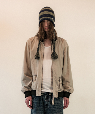 더바이닐하우스(THEVINYLHOUSE) DYED TANKER JACKET SAND 상품 이미지