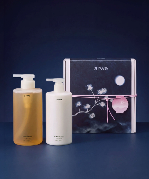 [추석선물세트/쇼핑백 증정] 비터버터 바디워시 500ml & 바디로션 400ml 세트