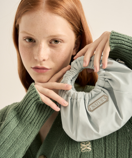 Scrunchie Mini Tote & Cross Bag Sky синий