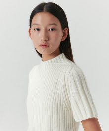 Fine Wool Half-neck Knit - Ivory