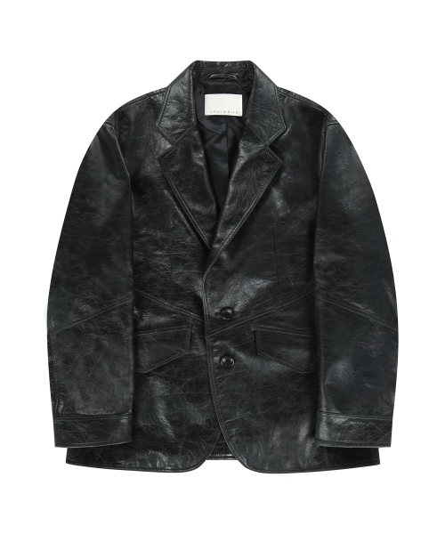 BUFFALO кожаный SINGLE JACKET (DARK GRAY)