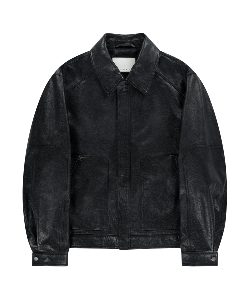 BUFFALO кожаный BLOUSON JACKET (BLACK )
