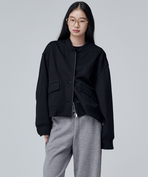 Куртка на молнии оверсайз 6309 (Black)