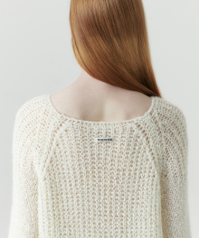 Hairy Loose-Fit Knit - Milky Cream